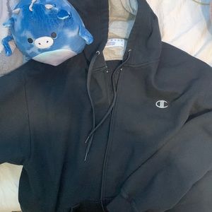 champion black zip up !
